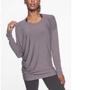 Athleta threadlight asym long sleeve tee